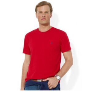 Polo by Ralph Lauren Men's Red Short Sleeves Crew Neck T-Shirt Size Medium